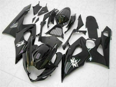 Preto Brilhante Carroçaria Moto GSXR 1000 K5 2005-2006