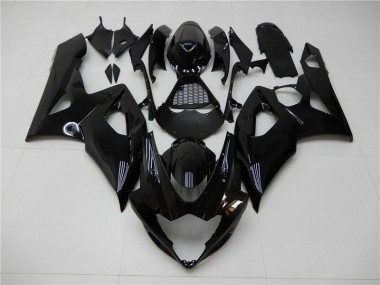 Preto Brilhante Kits Carenagem Moto GSXR 1000 K5 2005-2006