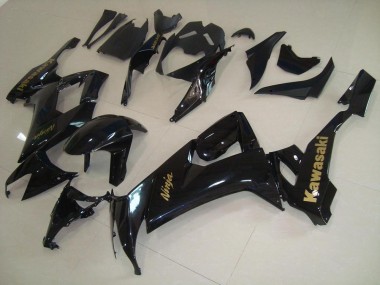 Preto Brilhante & Ouro Adesivo Carenagem Moto ZX10R 2008-2010