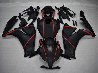 Preto Fosco Vermelho Carenagem Moto CBR 1000RR 2012-2016