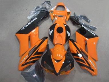 Preto Laranja Abs Motocicleta Plástico CBR 1000RR 2004-2005