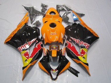 Preto Laranja Red Bull Abs Moto Plástico CBR 600RR 2009-2012