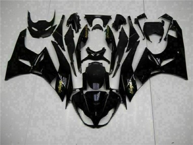 Preto Ouro Ninja Carenagem Moto ZX6R 2009-2012