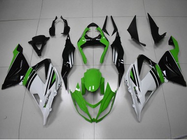 Preto Verde Branco Carenagem Moto ZX6R 2013-2018