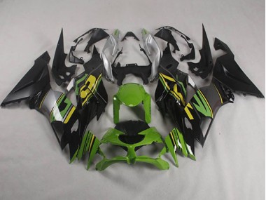 Preto Verde Carenagem Moto ZX6R 2019-2023