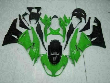 Preto Verde Injeção Kit Carenagem ZX6R 2009-2012