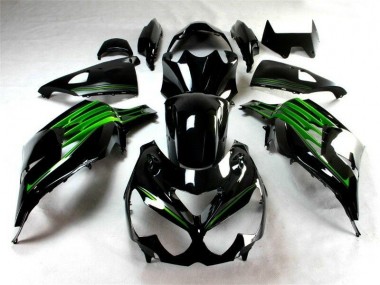 Preto Verde Kit Completo Carenagem Moto EX250 2008-2012