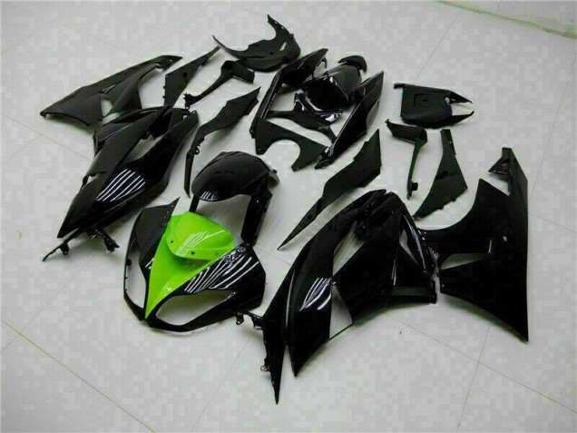 Preto Verde Kits Carenagem Moto ZX6R 2009-2012