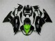 Preto Verde Kits Carenagem Moto ZX6R 2009-2012