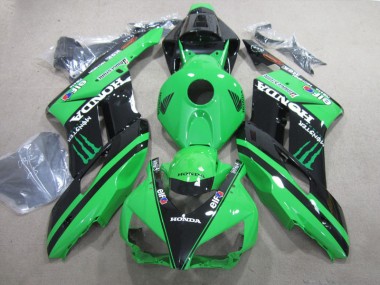 Preto Verde Monster Abs Kit Completos Carenagem Moto CBR 1000RR 2004-2005