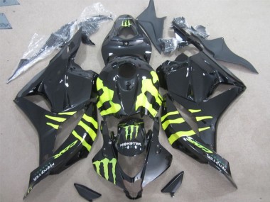 Preto Verde Monster Carenagem Moto CBR 600RR 2009-2012