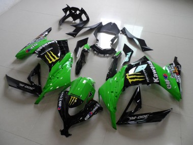 Preto Verde Monster Carenagem Moto ZX 300R 2013-2016