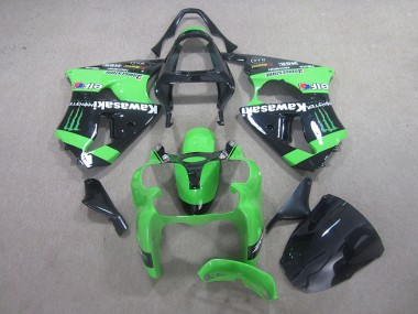 Preto Verde Monster Carenagem Moto ZX6R 2000-2002