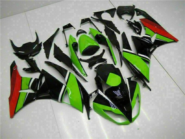 Preto Verde Vermelho Carenagem Moto ZX6R 2009-2012