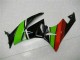 Preto Verde Vermelho Carenagem Moto ZX6R 2009-2012