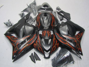 Preto Vermelho Chama Abs Kits Completos Carenagem Moto CBR 600RR 2009-2012