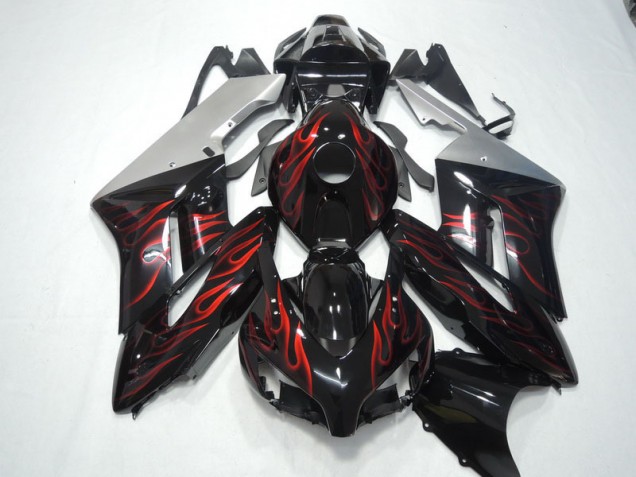 Preto Vermelho Chama Kit Carenagem Moto CBR 1000RR 2004-2005