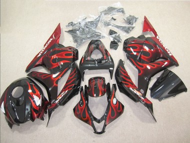 Preto Vermelho Chama Kit Carenagem Moto CBR 600RR 2009-2012