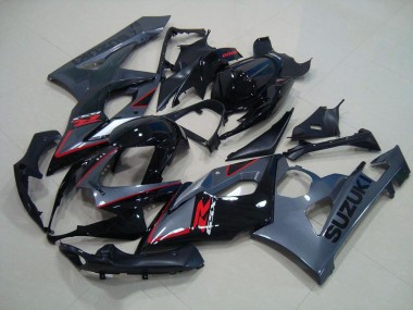 Preto Vermelho Decalques Carenagem Moto GSXR 1000 K5 2005-2006