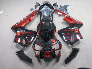 Preto Vermelho Racardi Carenagem Moto ZX10R 2003-2005