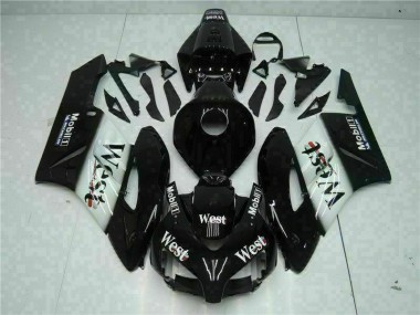 Preto West Carenagem Moto CBR 1000RR 2004-2005