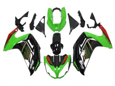 Verde Preto Carenagem Moto EX300 2013-2016